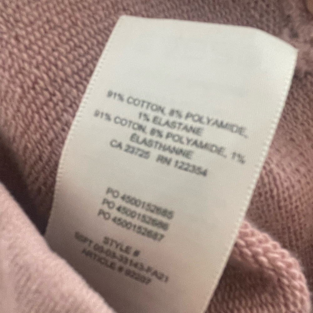 ARITZIA Babaton The Group Persona Sweater Shoulder Pad Long Sleeve Pink Sz Small - Picture 8 of 10